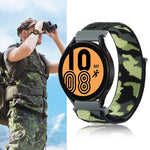 Cinturino per orologio con cinturino in nylon mimetico, For Samsung Galaxy Watch5 40mm/44mm / Watch5 Pro