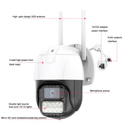 Telecamera IP Dome WiFi QX67 con riconoscimento umanoide AI,, US Plug, EU Plug, UK Plug, AU Plug