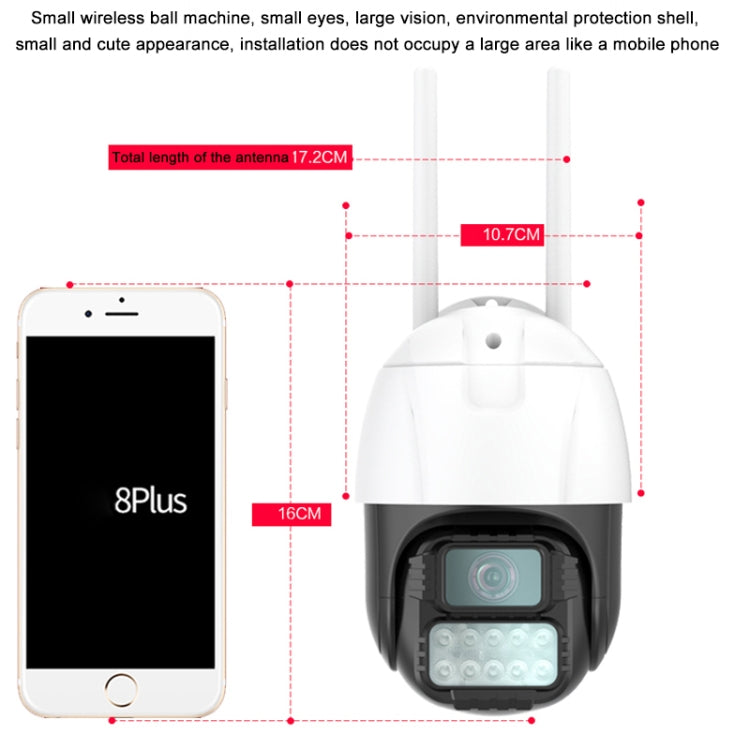 Telecamera IP Dome WiFi QX67 con riconoscimento umanoide AI