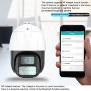 Telecamera IP Dome WiFi QX67 con riconoscimento umanoide AI,, US Plug, EU Plug, UK Plug, AU Plug