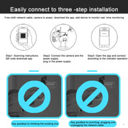Telecamera IP Dome WiFi QX67 con riconoscimento umanoide AI,, US Plug, EU Plug, UK Plug, AU Plug