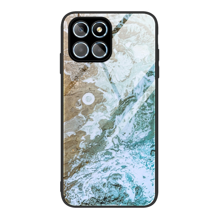 Custodia per telefono in vetro con motivo in marmo, For Honor X8, For Xiaomi Civi 2, For Xiaomi Poco M4