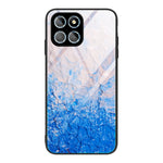 Custodia per telefono in vetro con motivo in marmo, For Honor X8, For Xiaomi Civi 2, For Xiaomi Poco M4