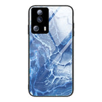 Custodia per telefono in vetro con motivo in marmo, For Honor X8, For Xiaomi Civi 2, For Xiaomi Poco M4