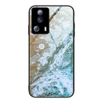 Custodia per telefono in vetro con motivo in marmo, For Honor X8, For Xiaomi Civi 2, For Xiaomi Poco M4