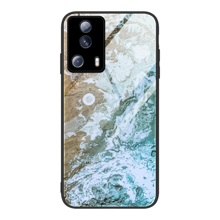Custodia per telefono in vetro con motivo in marmo, For Honor X8, For Xiaomi Civi 2, For Xiaomi Poco M4