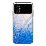 Custodia per telefono in vetro con motivo in marmo, For Honor X8, For Xiaomi Civi 2, For Xiaomi Poco M4