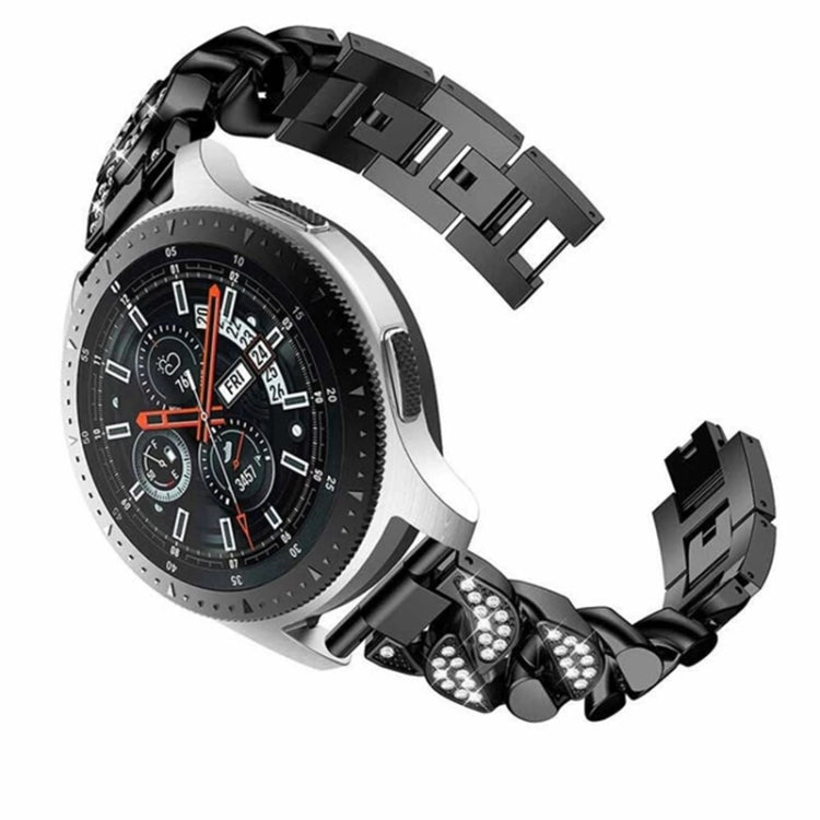 Cinturino per orologio a catena in denim con diamanti Row, For Samsung Galaxy Watch5 40mm/44mm / Watch5 Pro
