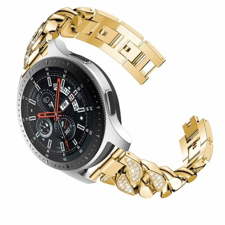 Cinturino per orologio a catena in denim con diamanti Row, For Samsung Galaxy Watch5 40mm/44mm / Watch5 Pro