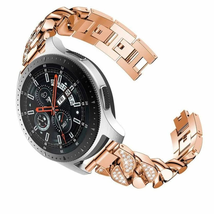 Cinturino per orologio a catena in denim con diamanti Row, For Samsung Galaxy Watch5 40mm/44mm / Watch5 Pro