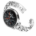 Cinturino per orologio a catena in denim con diamanti Row, For Samsung Galaxy Watch5 40mm/44mm / Watch5 Pro