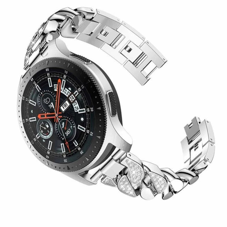 Cinturino per orologio a catena in denim con diamanti Row, For Samsung Galaxy Watch5 40mm/44mm / Watch5 Pro