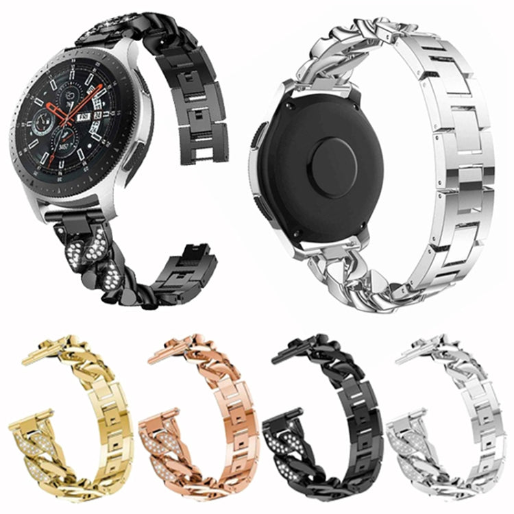 Cinturino per orologio a catena in denim con diamanti Row, For Samsung Galaxy Watch5 40mm/44mm / Watch5 Pro
