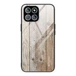 Custodia per telefono in vetro con venature del legno, For Honor X8, For Xiaomi Redmi A1 4G, For Xiaomi Civi 2, For Xiaomi Poco M4, For Xiaomi Poco M5