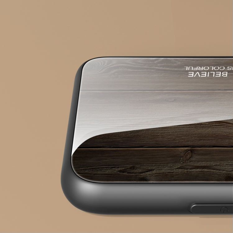 Custodia per telefono in vetro con venature del legno, For Honor X8, For Xiaomi Redmi A1 4G, For Xiaomi Civi 2, For Xiaomi Poco M4, For Xiaomi Poco M5