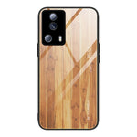 Custodia per telefono in vetro con venature del legno, For Honor X8, For Xiaomi Redmi A1 4G, For Xiaomi Civi 2, For Xiaomi Poco M4, For Xiaomi Poco M5