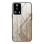 Custodia per telefono in vetro con venature del legno, For Honor X8, For Xiaomi Redmi A1 4G, For Xiaomi Civi 2, For Xiaomi Poco M4, For Xiaomi Poco M5