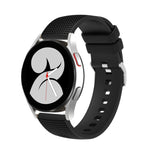 Cinturino in silicone con fibbia in argento butterato da 20 mm, For Samsung Galaxy Watch5 40mm/44mm / Watch5 Pro