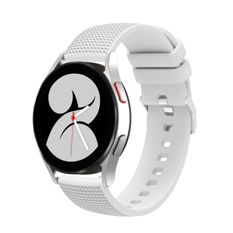 Cinturino in silicone con fibbia in argento butterato da 20 mm, For Samsung Galaxy Watch5 40mm/44mm / Watch5 Pro