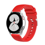 Cinturino in silicone con fibbia in argento butterato da 20 mm, For Samsung Galaxy Watch5 40mm/44mm / Watch5 Pro