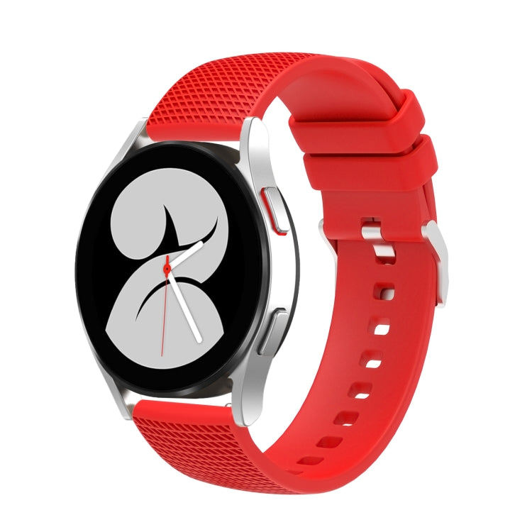 Cinturino in silicone con fibbia in argento butterato da 20 mm, For Samsung Galaxy Watch5 40mm/44mm / Watch5 Pro