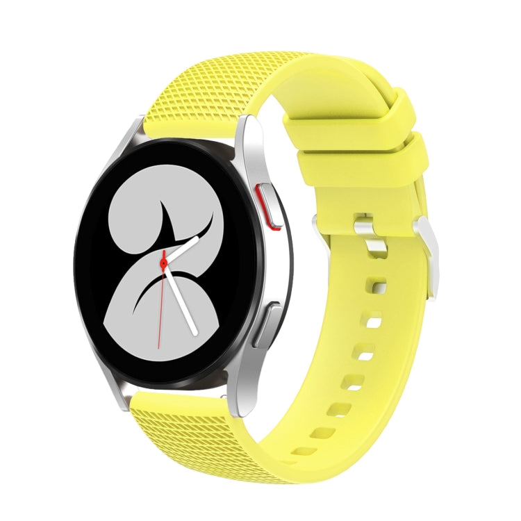 Cinturino in silicone con fibbia in argento butterato da 20 mm, For Samsung Galaxy Watch5 40mm/44mm / Watch5 Pro