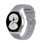 Cinturino in silicone con fibbia in argento butterato da 20 mm, For Samsung Galaxy Watch5 40mm/44mm / Watch5 Pro