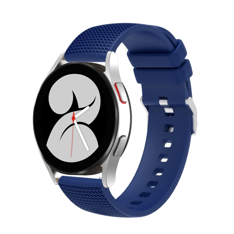 Cinturino in silicone con fibbia in argento butterato da 20 mm, For Samsung Galaxy Watch5 40mm/44mm / Watch5 Pro