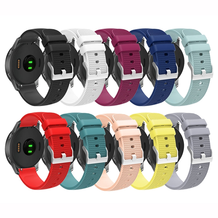 Cinturino in silicone con fibbia in argento butterato da 20 mm, For Samsung Galaxy Watch5 40mm/44mm / Watch5 Pro