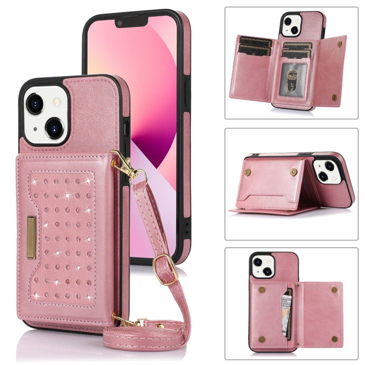 Custodia per telefono in pelle RFID tripla con cordino, For iPhone 12 Pro Max, For iPhone 13, For iPhone 13 Mini, For iPhone 13 Pro
