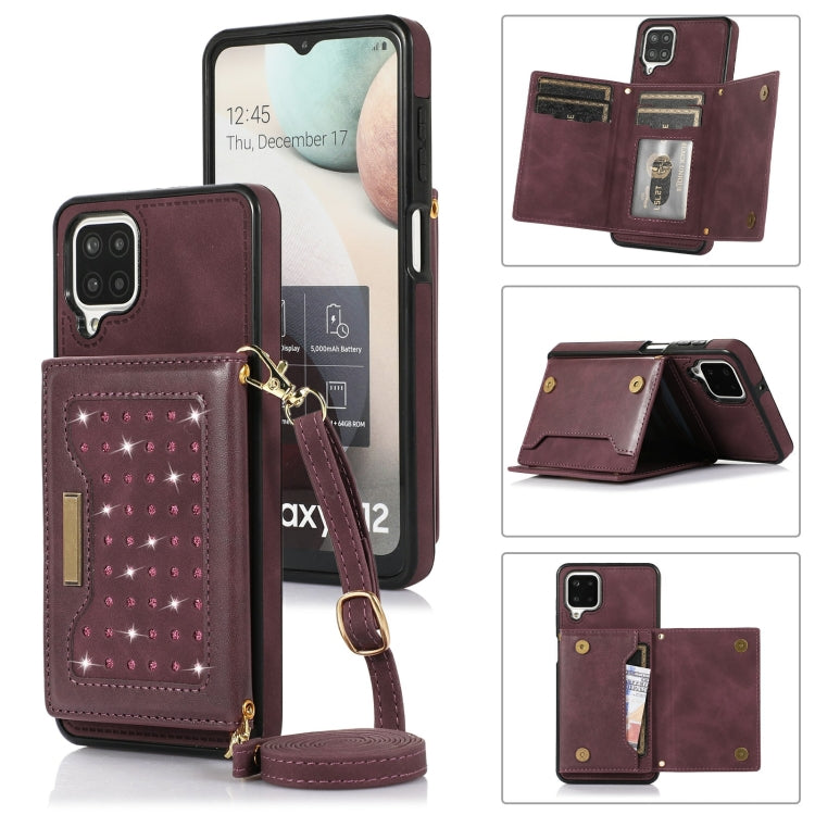 Custodia per telefono in pelle RFID tripla con cordino, For Samsung Galaxy A12, For Samsung Galaxy A13 4G/A13 5G, For Samsung Galaxy A51 4G, For Samsung Galaxy A53 5G, For Samsung Galaxy A52 5G/A52s 5G