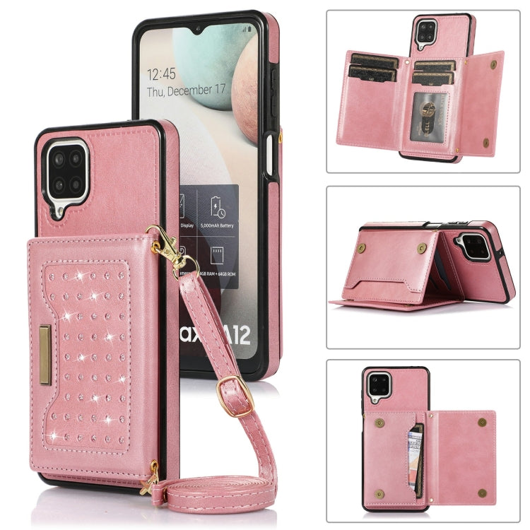 Custodia per telefono in pelle RFID tripla con cordino, For Samsung Galaxy A12, For Samsung Galaxy A13 4G/A13 5G, For Samsung Galaxy A51 4G, For Samsung Galaxy A53 5G, For Samsung Galaxy A52 5G/A52s 5G