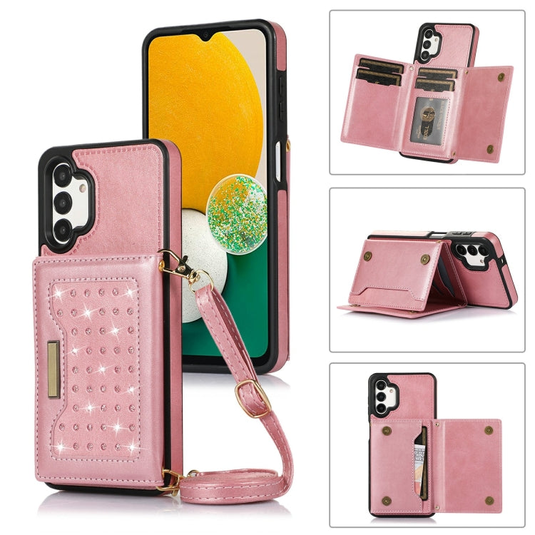 Custodia per telefono in pelle RFID tripla con cordino, For Samsung Galaxy A12, For Samsung Galaxy A13 4G/A13 5G, For Samsung Galaxy A51 4G, For Samsung Galaxy A53 5G, For Samsung Galaxy A52 5G/A52s 5G