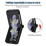 Custodia per telefono in pelle RFID tripla con cordino, For Samsung Galaxy Z Flip3 5G, For Samsung Galaxy Z Flip4, For Samsung Galaxy Note20 Ultra, For Samsung Galaxy S20