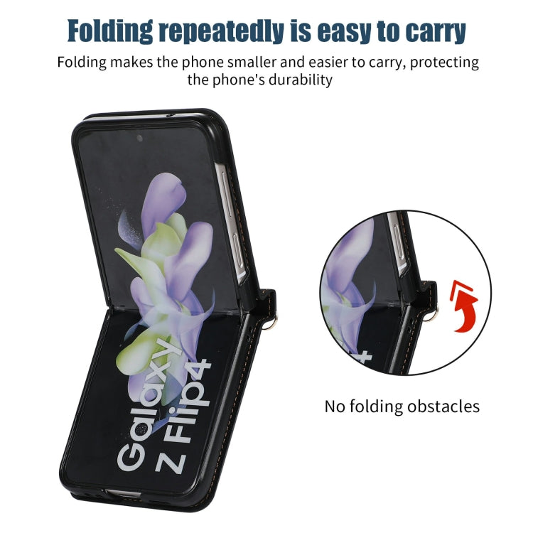 Custodia per telefono in pelle RFID tripla con cordino, For Samsung Galaxy Z Flip3 5G, For Samsung Galaxy Z Flip4, For Samsung Galaxy Note20 Ultra, For Samsung Galaxy S20