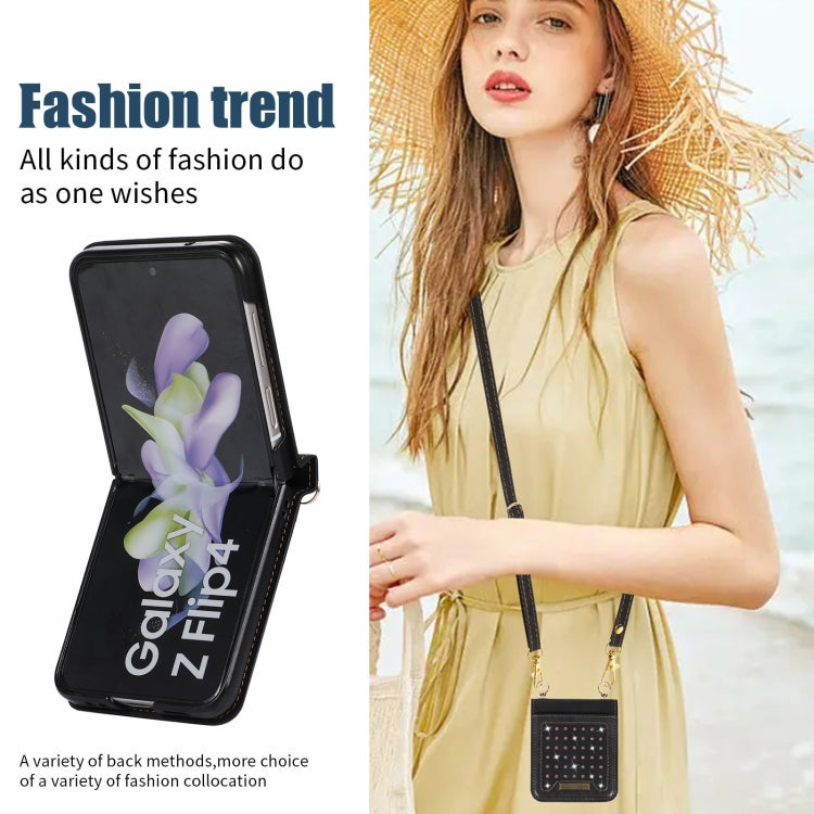 Custodia per telefono in pelle RFID tripla con cordino, For Samsung Galaxy Z Flip3 5G, For Samsung Galaxy Z Flip4, For Samsung Galaxy Note20 Ultra, For Samsung Galaxy S20