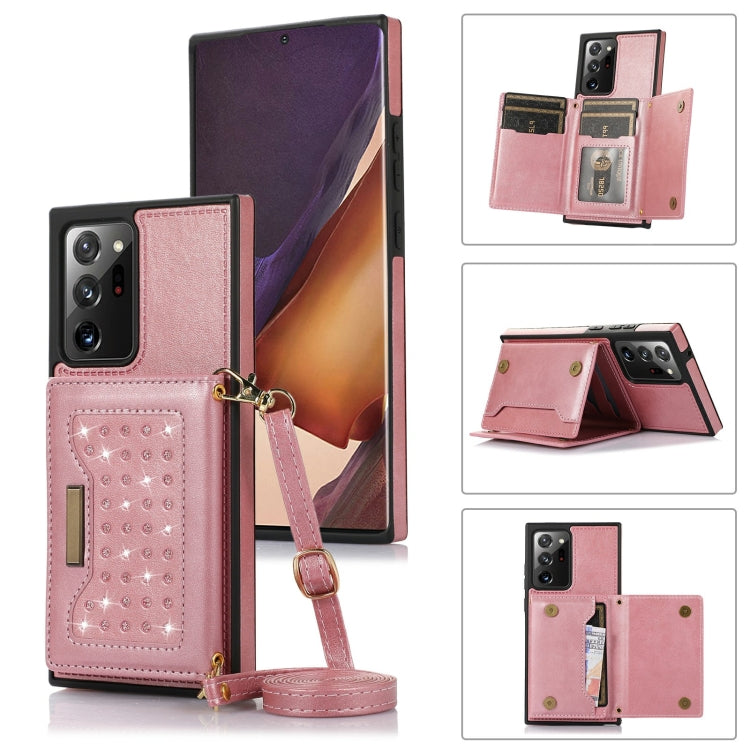 Custodia per telefono in pelle RFID tripla con cordino, For Samsung Galaxy Z Flip3 5G, For Samsung Galaxy Z Flip4, For Samsung Galaxy Note20 Ultra, For Samsung Galaxy S20