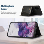 Custodia per telefono in pelle RFID tripla con cordino, For Samsung Galaxy S20+, For Samsung Galaxy S20 FE, For Samsung Galaxy S21, For Samsung Galaxy S22