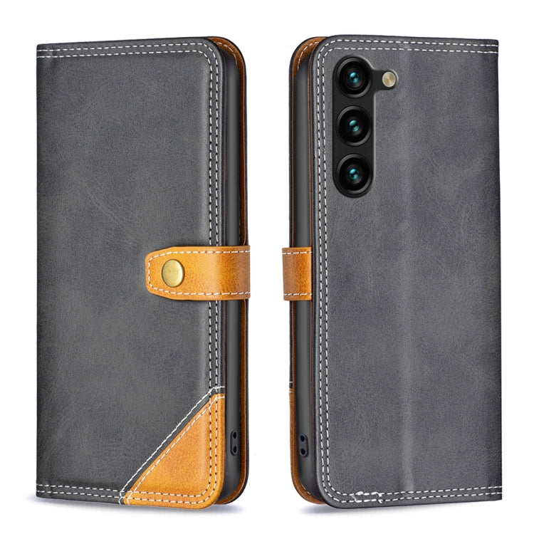 Custodia per telefono in pelle con doppio filo per cucire abbinato, For OPPO A17, For Samsung Galaxy A14 5G, For Samsung Galaxy S23+ 5G, For Samsung Galaxy S23 Ultra 5G, For Samsung Galaxy S23 5G, For Xiaomi 12T / 12T Pro / Redmi K50 Ultra