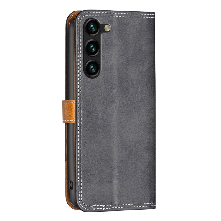 Custodia per telefono in pelle con doppio filo per cucire abbinato, For OPPO A17, For Samsung Galaxy A14 5G, For Samsung Galaxy S23+ 5G, For Samsung Galaxy S23 Ultra 5G, For Samsung Galaxy S23 5G, For Xiaomi 12T / 12T Pro / Redmi K50 Ultra