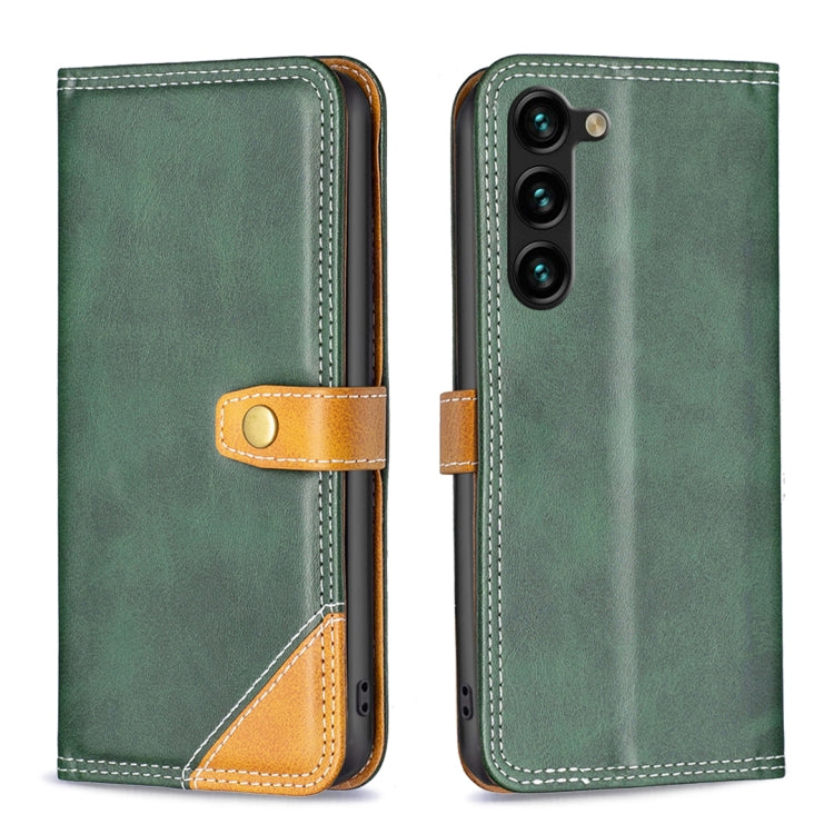 Custodia per telefono in pelle con doppio filo per cucire abbinato, For OPPO A17, For Samsung Galaxy A14 5G, For Samsung Galaxy S23+ 5G, For Samsung Galaxy S23 Ultra 5G, For Samsung Galaxy S23 5G, For Xiaomi 12T / 12T Pro / Redmi K50 Ultra