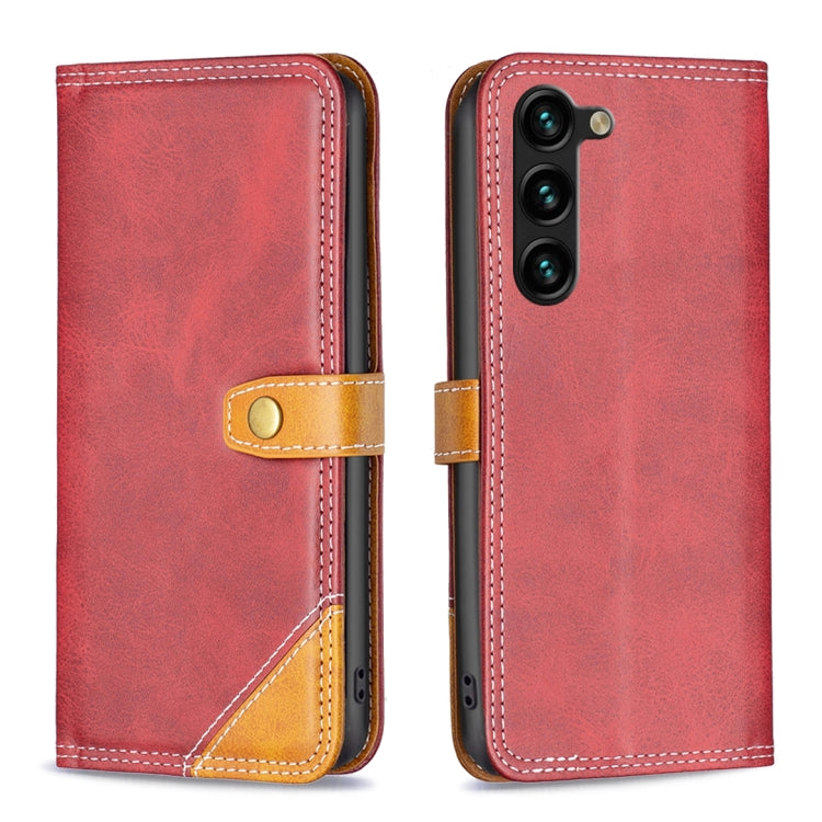 Custodia per telefono in pelle con doppio filo per cucire abbinato, For OPPO A17, For Samsung Galaxy A14 5G, For Samsung Galaxy S23+ 5G, For Samsung Galaxy S23 Ultra 5G, For Samsung Galaxy S23 5G, For Xiaomi 12T / 12T Pro / Redmi K50 Ultra
