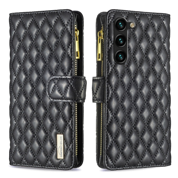 Custodia per cellulare a conchiglia in pelle con portafoglio con cerniera Diamond Lattice, For Samsung Galaxy A14 5G, For Samsung Galaxy S23+ 5G, For Samsung Galaxy S23 Ultra 5G, For Samsung Galaxy S23 5G