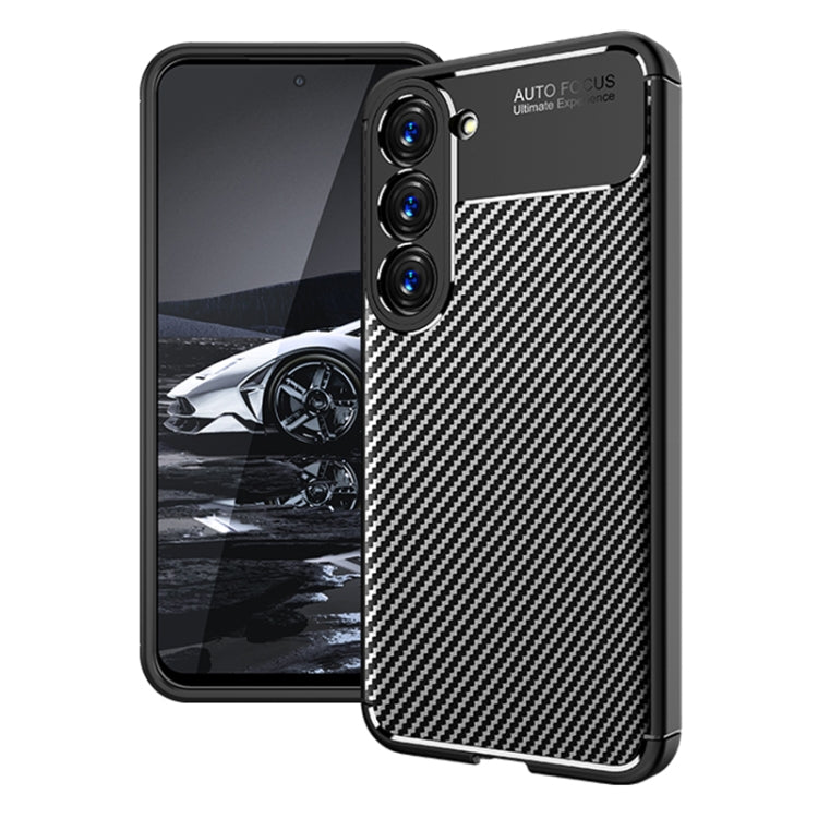 Custodia per telefono in TPU antiurto con struttura in fibra di carbonio, For Samsung Galaxy S23 5G, For Samsung Galaxy S23+ 5G, For Samsung Galaxy S23 Ultra 5G, For Samsung Galaxy A14 5G