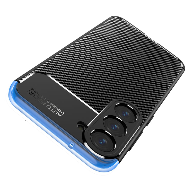 Custodia per telefono in TPU antiurto con struttura in fibra di carbonio, For Samsung Galaxy S23 5G, For Samsung Galaxy S23+ 5G, For Samsung Galaxy S23 Ultra 5G, For Samsung Galaxy A14 5G