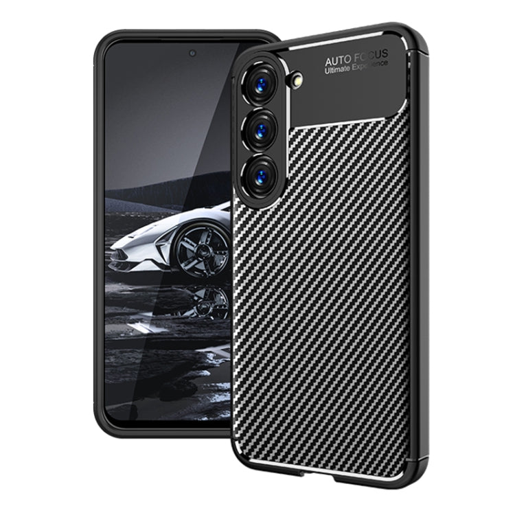 Custodia per telefono in TPU antiurto con struttura in fibra di carbonio, For Samsung Galaxy S23 5G, For Samsung Galaxy S23+ 5G, For Samsung Galaxy S23 Ultra 5G, For Samsung Galaxy A14 5G