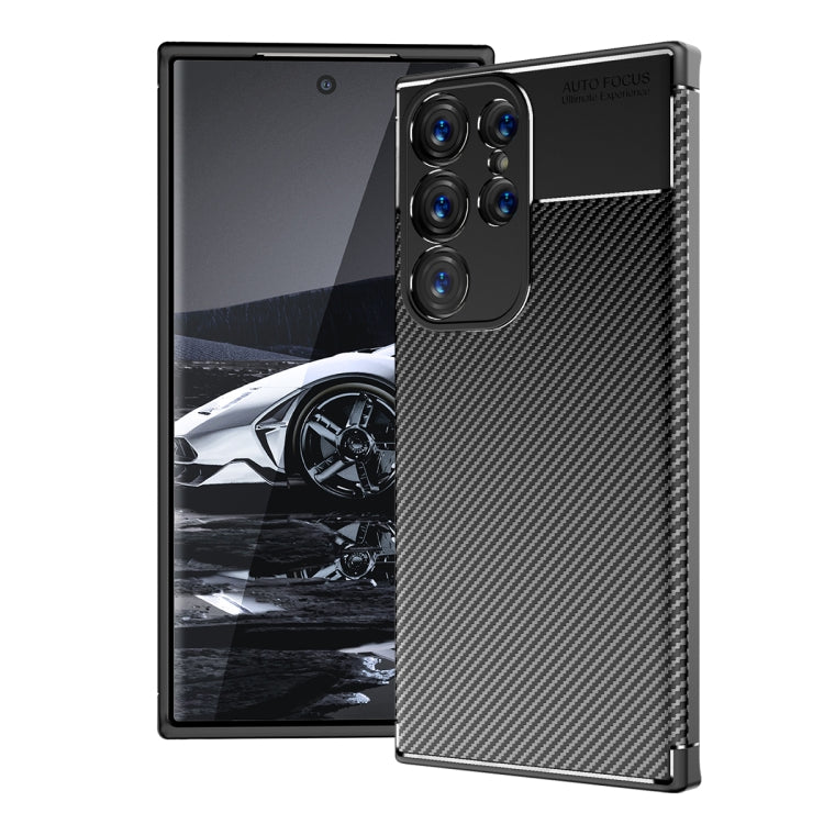 Custodia per telefono in TPU antiurto con struttura in fibra di carbonio, For Samsung Galaxy S23 5G, For Samsung Galaxy S23+ 5G, For Samsung Galaxy S23 Ultra 5G, For Samsung Galaxy A14 5G