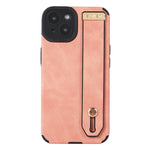 Custodia in pelle e TPU con cinturino per iPhone 14 e 13