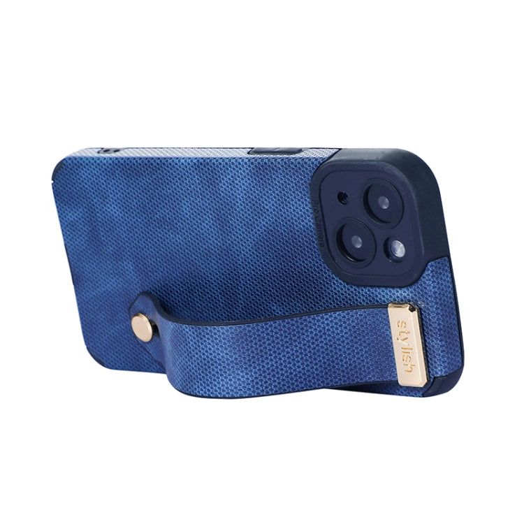 Custodia in pelle e TPU con cinturino per iPhone 14 e 13
