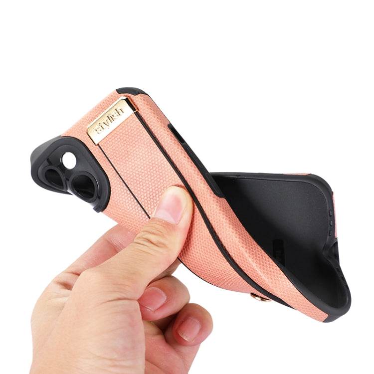 Custodia in pelle e TPU con cinturino per iPhone 14 e 13